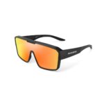 Black orange shield sport sunglasses